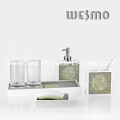 Polyresin Bath Set with Imitation of Wood Texture (WBP0288A)